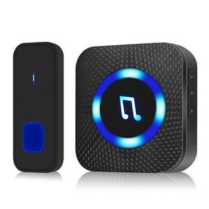 FreeShipping 1000ft LED Wireless Doorbell Waterproof door bell Outdoor smart Door Bell Home Security Smart Doorbells Dnfhc