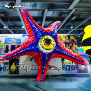 Fantastic Large Inflatable Starfish Sea Theme Animal Model Monster Balloon With Big Eyeball For Event