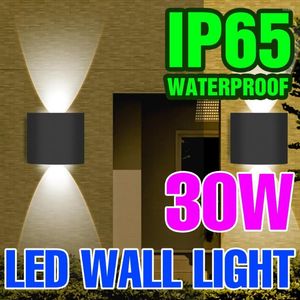 Lampy ścienne IP65 Wodoodporne nowoczesne światło LED 30W Living Home AC85-265V Luminaire Decor Light