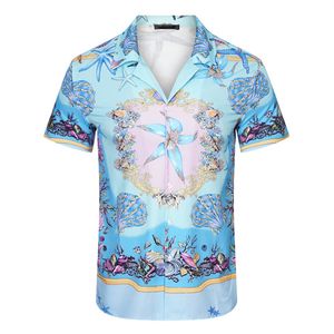 Mężczyźni designerskie koszule Summer Shoort Sleeve Casualne koszule moda luźna polo w stylu plażowym oddychające tshirts tee odzież Q68