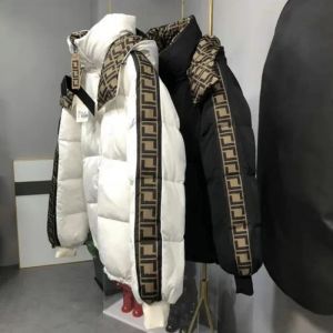 FD winter new double-sided can wear presbyaged men and women's down jacket 90 white duck down filled loose version