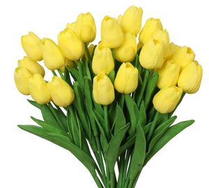 35 cm Fiore di tulipano Bouquet di tulipani artificiali Schiuma PE Fiore finto per decorazioni per cerimonie nuziali Decorazioni per bouquet da giardino per la casa