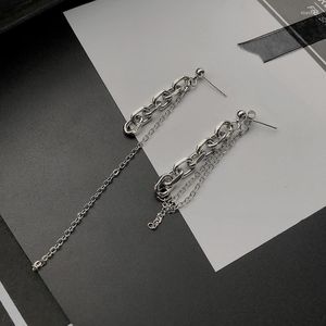 Dangle Earrings U-Magical Cool Asymmetric Metallic Chunky Chain Long For Women Street Style Tassel Jewellery Pendientes