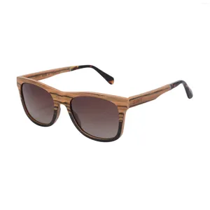 Sunglasses SHINU Bike For Men Polarized Woman Wood Square Women Ebony Sun Glasses Frame Man
