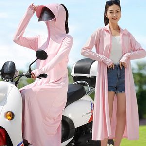 Women's Jackets Long Sleeve Hooded Summer Women Whole Body UV Protection Clothing Anti-UV Cycling Overall Sunscree Jacket Hiking