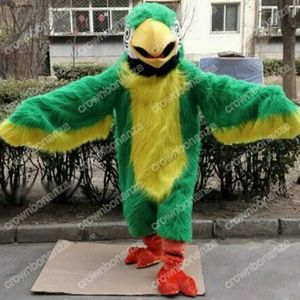 Vendite calde Costumi della mascotte del pappagallo Vestito del personaggio dei cartoni animati di Halloween Vestito da festa all'aperto di Natale Abbigliamento pubblicitario promozionale unisex