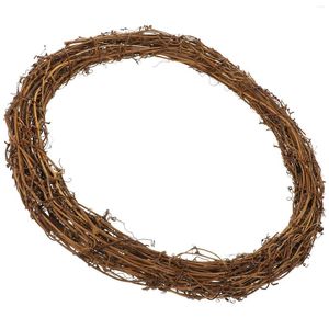 EcoCraft Rattan Wreath: Natural Dried Twig Door Decor with Grapevine Vine - DIY Crafts