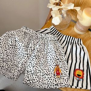 Shorts Summer Children Striped Boys Girls Cute Cartoon Print Casual Fashion Kids Loose Baby Pants 230412