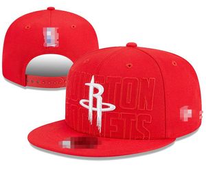 Houston''Rockets''ball Caps 2023-24 unisex mode bomull baseball cap snapback hatt män kvinnor sol hat broderi vår sommar mössa grossist a6