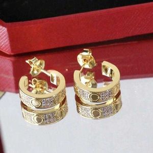 Gold earrings hoop Earrings men earrings designer Extravagant Classic 3 Colors Christmas circle Hip Hop Earings exquisite simple fashion C earring for youth L3