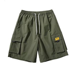 Мужские шорты много карманных мужских грузовых шорт -шортов уличная одежда военная летняя хип -хоп мода Harajuku Шорты 230412