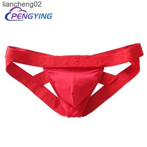 Underpants Mężczyzn Bieć Biecidle Summer Cotton U Convex Thong Sexy Men Briefs Poślizgnięcia Cueca Maskulina Męskie majtki kalcynha geja dla chłopców W0412