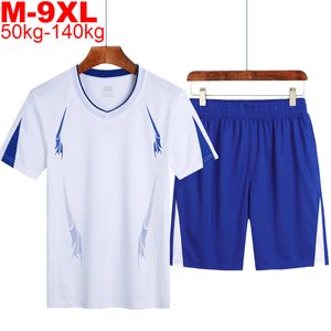 メンズTシャツビッグサイズ9xl 8xl 7xl 6xl 5xlクイックドライスポーツショーツシャツホワイトシャツ夏S 230412