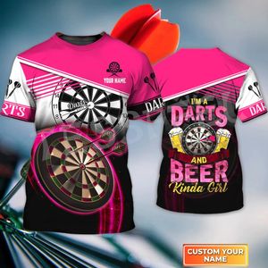 Męskie koszulki Tessffel EST Fashion Sports Darts Player Beer Club Games