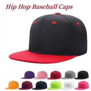 Ball Caps Unisex Hip Hop Klasik Beyzbol Kapağı Takılmış Düz Fatura Şapkaları Ayarlanabilir Visor Şapka Günlük Snapbk Şapkalar Peak Düz Rapçi Kapakları P230412