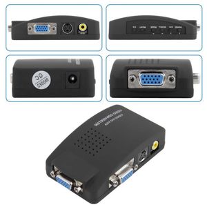 Бесплатная доставка, 1 комплект, цифровой AV/S видео с высоким разрешением в VGA, адаптер преобразователя ТВ-сигнала, преобразователь S-video в VGA для ПК Noteb Dqkj