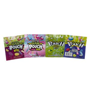 Packaging bags mylar bag plastic pouch package baggies empty packing 500mg strawberry green apple sour gummies wholesale