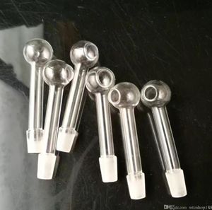 Rökning rör mini vattenpipa glas bongs färgglada metallformade frostade mun direkt kokande kruka