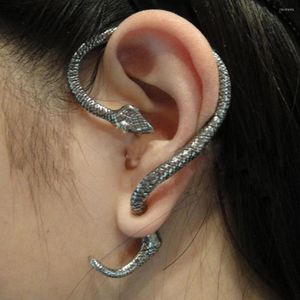 Studörhängen 1 datorer Fashion Dragon Ear Clip Brosket Piercing Sexiga kvinnliga smycken Punk Style Twining Snake Shape