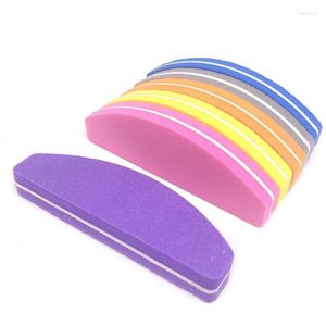 Nail Files 10pcs  Pack 100 180 Grit Washable Double-side Emery Board Buffering Salon Manicure Tools Supplier Material Stac22