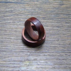 Band Rings New Trendy Natural Wood Ring Blood Sandalwood Ebony Ring Retro Pull Finger Mens Ebony Finger Ring Jewelry Gift For Women Men AA230412