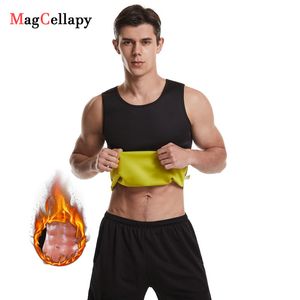 Mężczyźni z tyłu masażer na pocenie się odchudzania Shapewewear Neopren Elastyczne Rajstopy Sporty Rajstopy klatki piersiowej Bodybulowanie całego tłuszczu na siłownia 230411