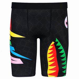 Unterhose Lange Boxer Mann Marke Cartoon Print Herren Höschen Hip Hop Enge Boxshorts Herren Unterhose Schnell Trocknend Herren Unterwäsche Boxer 230412