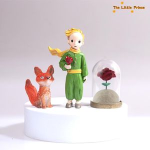 Charms Lovely The Little Prince Rose Action Figure Resin Figurine Collection Model Doll For Girl Boy Gift Home Desktop DecorationCharms Char