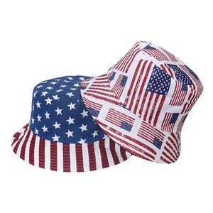 Novelty Items Star Striped Fisherman's Hat American Independance Day Party Fashion Sun Hats Fit For Women National Day 4 Of July Party Decors Z0411