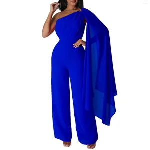 Ethnic Clothing African Clothes For Women Autumn Fashion White Blue Black Orange Party Evening Long Jumpsuit Dashiki