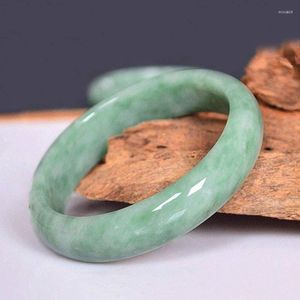Bangle Natural China Guizhou Cui Hand-carved Wide Bar Jade Bracelet Fashion Boutique Jewelry Men And Women Color