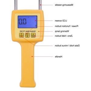 Freeshing Dijital Nem Metre Taşınabilir Tahıl Nem Metre Nem Dijital Test Cihazı Higometre Analizörü Mısır Buğday R Nuke için uygun