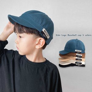 Top kapakları düz renkli erkek bebek Snapbk beyzbol şapkası bahar yaz çocukları beyzbol şapka hip hop rahat çocuk erkek kızlar güneş şapkaları 2-5y p230412