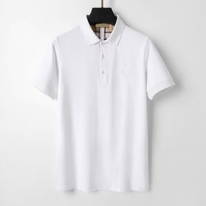 SS Summer Mens Polos Shirt T-shirt Summer Casual Luxurys Letter Medusa Pattern Pure Cotton SreetBusiness Fashion black and white Collar Shirts M-3XL