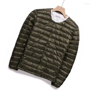 Men's Down Super Light Duck Matte Fabric Lightweight Jacket Warm Windbreaker Parka Coat Plus