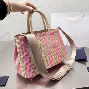 Designer Woven Beach Tote with Ample Storage - Stunning Vegetable Basket Design and Sunny Straw Weave Weekend Bags