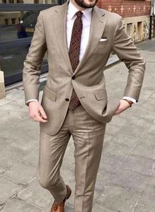 Garnitury męskie nacięte lapy dwa guziki męskie groom męskie garnitur smoking blazer khaki lniany kostium homme terno masculino