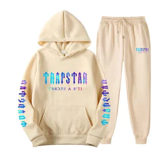 Designer2023 Mens Trapstar Tracksuits 스웨터 바지 세트 디자이너 후드 스트리트웨어 스웨트 셔츠 스포츠 정장 재킷