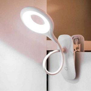 Skrivbordslampor bordslampa USB LED Book Light Touch Sensor Dimble Desk Lamp Eye Protection Läsning Nattljus för kraftbank LAPPTYL Belysning P230412