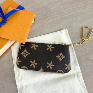 M62650 Womens pink card holder key purse mens wallet black Brown flower poke Genuine Leather luxury Designer small zippy wallets Coin woman man Purses CardHolder