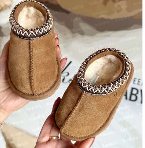 Shoes Tasman Slippers Tazz Baby Kids Toddler Chestnut Fur Slides Sheepskin Shearling Classic Ultra Mini Boot Winter Mules Slip-on Wool Little Big 6025ess