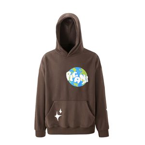 American Vintage Designer Hooded Sweatshirt Man Long Sleeve Pullover Cotton Hoodies Graphic Printed Oversize