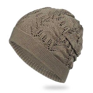 HBP Herbst- und Wintergestrickte Mesh Wrap Lässige Wolle warmes Ohrenschutz, Kopfbedeckung im Freien Fahrradmützen, Skihüte