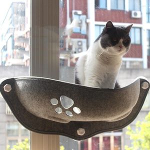Camas de gato redes de pet hammock removíveis e laváveis ​​xícara de lixo pendurado na ninhada Supplies de vidro seco de vidro