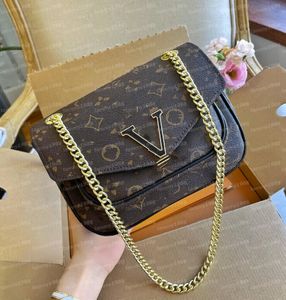 7A Yüksek Kaliteli PASSY zincir çanta çanta tote tasarımcı kadın hakiki deri Omuz askılı çanta Luxurys crossbody monogramlar flip cüzdan bayanlar çanta