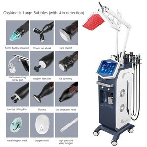 New Arrival 13 in 1 Oxygen therapy Microdermabrasion ultrasonic spa skin care facial hydra spray oxygen skin rejuvenation beauty device with PDT