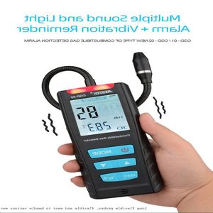 Freeshipping LCD Gas Analyzer Befribar detektor Handhållen kolmonoxidmätare Portabel CO Gas Läckedetektor Gasövervakare IKWFR