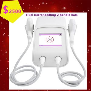 heat RF therma mechanical exfoliation micro exfoliating dermalogica facial acne scars skin treatment machine with tixel pixel fractional titanium stamp roller