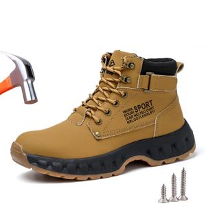 Safety Shoes Men Safety Boots Indestructible Work Sneakers Waterproof upper Puncture-Proof Protective Steel Toe Work Safety Shoes 231110