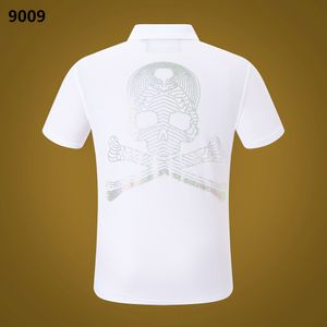 Модная мужская дизайнерская футболка с черепом и бриллиантами Phillip Plain с коротким рукавом, брендовая футболка с изображением доллара и бурого медведя, футболка с круглым вырезом, футболка с черепами высокого качества, топы PP511